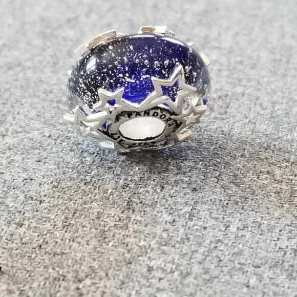 Pandora Galaxy Blue & Star Murano Charm - Picture 3 of 6